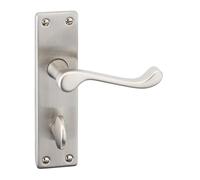 URBNLIVING 52mm Dia Classic Design Victorian Scroll Door Lever Handles Set, Durable, Stain Fire & Scratch Resistant Metal Lever Latch for Internal and External Use, Stylish for Home and Office