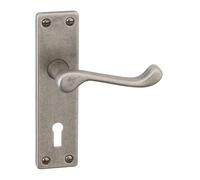 URBNLIVING 52mm Dia Classic Design Victorian Scroll Door Lever Handles Set, Durable, Stain Fire & Scratch Resistant Metal Lever Latch for Internal and External Use, Stylish for Home and Office