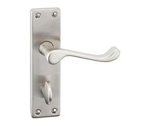 URBNLIVING 52mm Dia Classic Design Victorian Scroll Door Lever Handles Set, Durable, Stain Fire & Scratch Resistant Metal Lever Latch for Internal and External Use, Stylish for Home and Office