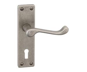 URBNLIVING 52mm Dia Classic Design Victorian Scroll Door Lever Handles Set, Durable, Stain Fire & Scratch Resistant Metal Lever Latch for Internal and External Use, Stylish for Home and Office