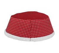 URBNLIVING 55cm Diameter Christmas Xmas Felt Tree Skirt Collar Base with Elf Legs Fabric Folding Collar Basket Festive Design Made from Decoration Home Décor Gift for Holiday