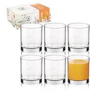 URBNLIVING 6 x Large Short Tumbler 405ml Bormioli Rocco Cortina Tumbler Glasses