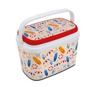 URBNLIVING 6L Cooler Box Insulated | Picnic Camping Lunch Food Storage, Carry Handle Locking Lid Easy Clean Reversible Top H20xW17xL29cm