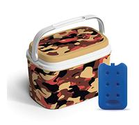 URBNLIVING 6L Cooler Box Insulated | Picnic Camping Lunch Food Storage, Carry Handle Locking Lid Easy Clean Reversible Top H20xW17xL29cm