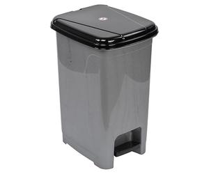 URBNLIVING 8L or 40L or 15L Slim Recycling Kitchen Step On Pedal Bin With Inner Insert Liner Pocket and Lid for Home and Office (25L Grey)