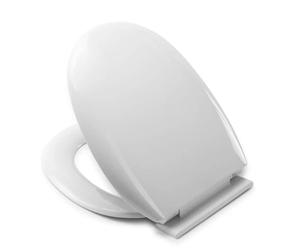 URBNLIVING Anti-Bacterial Soft Close Toilet Seat, White Durable Plastic WC Seat with Quick Release & Quick Fit Hinges, Easy Clean, Quiet Closing Lid, Universal Fit for Standard Toilets