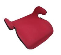 URBNLIVING Backless Kids i-Size Booster Car Seat with Belt Guide, (Red) | UN R129 i-Size Approved, Polyester Cover, Plastic Base, Universal Vehicle Seatbelt Fit with Integrated Guide, W36xD39.5xH21cm