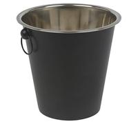 URBNLIVING Black Metal Drinks Cooler Bucket for Champagne, Wine, Beer Bottles Stylish Ice Tub with Sturdy Handles, Ideal for Parties, BBQs, and Events Keep Your Beverages Perfectly Chilled