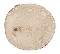 URBNLIVING Christmas Rustic Wooden Slice Plate Log Table Centerpiece Wedding Home Décor Decoration Festive 3 Sizes (23cm)