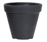 URBNLIVING Classic Round Plastic Plant Pot Garden Indoor Flower Grow Planter Decoration (Anthracite, 350mm)