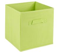 URBNLIVING Collapsible Storage Cube Drawer Box with Carry Handles (Green - Large)
