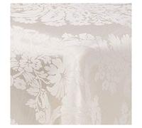URBNLIVING Cream Damask Patterned Tablecloths 180 x 130 cm