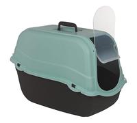URBNLIVING Enclosed Cat Litter Box - Extra Large Hooded Tray with Filter, Scoop & Carry Handle - Easy Clean, Odor Control, Secure Flap Door for Cats, 8 Color Options