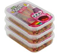 URBNLIVING Fizzy Sour Candy Belts - Halal & Vegan, 300g Resealable Tub - Choose Cola, Strawberry, or Tutti Frutti - Sweet & Tangy Treats for Parties, Gifts or Snacking