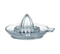 URBNLIVING Glass Lemon Squeezer Manual Citrus Juicer with Handle & Spout - Durable Clear Fruit Reamer for Lemon, Lime & Orange Juice (Set of 1)