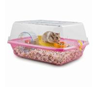 URBNLIVING Hamster Cage with Wheel Food Bowl & Wire Top Small Animal