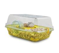 URBNLIVING Hamster Cage with Wheel Food Bowl & Wire Top Small Animal