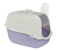 URBNLIVING Enclosed Cat Litter Box - Extra Large Hooded Tray with Filter, Carry Handle - Easy Clean, Odor Control, Secure Flap Door for Cats, 8 Color Options