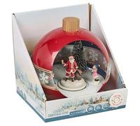 URBNLIVING Illuminated LED Snowball Santa Christmas Winter Scene - Light Up Festive Tabletop Decoration, Holiday Home Décor (1)