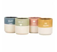 URBNLIVING Inspirational Ceramic Tea Mug & Coffee Cup Gift Set