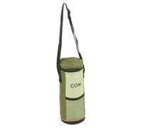 URBNLIVING Insulated 1.5L Bottle Cooler Bag, Thermal Wine and Water Bottle Carrier, Portable Travel Sleeve for Picnic, Camping, Hiking and Outdoor Use with Adjustable Shoulder Strap (Green)