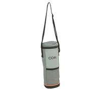 URBNLIVING Insulated 1.5L Bottle Cooler Bag, Thermal Wine and Water Bottle Carrier, Portable Travel Sleeve for Picnic, Camping, Hiking and Outdoor Use with Adjustable Shoulder Strap (Grey)
