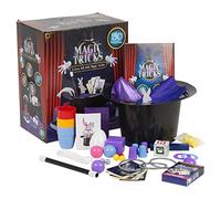 URBNLIVING Kids Magic Set 150 Tricks with Instructions, Props and Accessories incl. Top Hat, Rabbit and Card Tricks, Age 3+