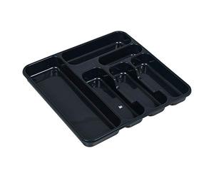URBNLIVING Large Graphite Cutlery Tray