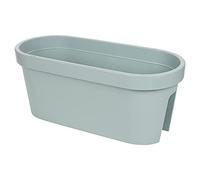 URBNLIVING Large Oval Garden Flower Bridge Hanging Plant Pot Balcony Fence Railing (Eggshell Blue)