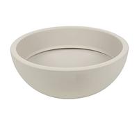 URBNLIVING Large Plastic Round Plant Flower Coloured Holder Pot Herb Planter Garden Decor Pot (Taupe)