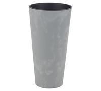 URBNLIVING Large Tall Concrete Effect Flower Plant Pot Indoor Outdoor Garden Patio Planters (Concrete, 250mm)
