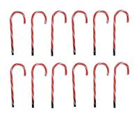 URBNLIVING LED Candy Cane Christmas Pathway Lights - Outdoor Garden Décor, Waterproof Holiday Decoration (12)