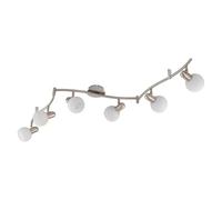 URBNLIVING LED Ceiling Spotlight Fixture, 6W E14 Dimmable Bulb Included, Modern Adjustable Wall & Ceiling Light for Living Room, Bedroom, Hallway - Warm White (6)