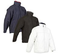 URBNLIVING Mens Outdoor Large White/Navy US Basic Orlando Jacket Coat