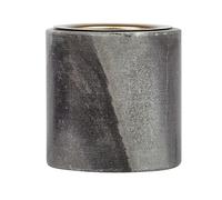URBNLIVING Natural Marble Tea Light Candle Holder - Votive, Home Décor Centrepiece, Luxury Grey & Gold Gift - Set of 1-7cm