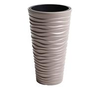 URBNLIVING New Large Side Tall Sand Effect Flower Plant Pot Indoor Outdoor Garden Patio Planters (Mocca, 1)