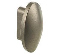 URBNLIVING Plastic Door Knobs Handles Drawer Cupboard Pull Furniture Cabinet Small Colour (1, Silver Plastic Oval)