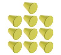 URBNLIVING Plastic Door Knobs Handles Drawer Cupboard Pull Furniture Cabinet Small Colour (10, Green Cone)