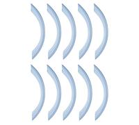 URBNLIVING Plastic Metal Wooden Door Knobs Handles Drawer Cupboard Pull Furniture Cabinet (10, Blue Semi Circle Handle)