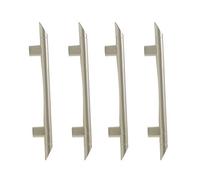 URBNLIVING Plastic Metal Wooden Door Knobs Handles Drawer Cupboard Pull Furniture Cabinet (4, Plastic Gold Pull Handle)