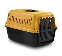 URBNLIVING Plastic Pet Carrier for Dogs & Cats - Durable & Lightweight Travel Crate with Secure Lock & Ventilation - Easy Clean Kennel for Puppies, Kittens & Small Pets - 2