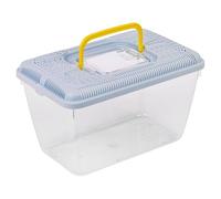 URBNLIVING Plastic Reptile Terrarium Transport Box | Snake, Spider, Tarantula & Insect Carrier | Small Animal & Fish Tank Container - Blue
