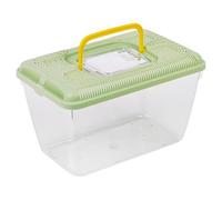 URBNLIVING Plastic Reptile Terrarium Transport Box | Snake, Spider, Tarantula & Insect Carrier | Small Animal & Fish Tank Container - Green
