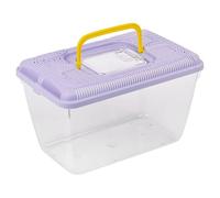 URBNLIVING Plastic Reptile Terrarium Transport Box | Snake, Spider, Tarantula & Insect Carrier | Small Animal & Fish Tank Container - Lilac