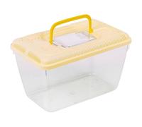 URBNLIVING Plastic Reptile Terrarium Transport Box | Snake, Spider, Tarantula & Insect Carrier | Small Animal & Fish Tank Container - Yellow