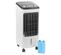 URBNLIVING Portable Air Cooler Fan Ventilation Unit on Wheels with 2 Ice Packs White