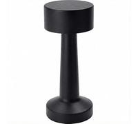 URBNLIVING Portable Mini LED Table Lamp - Cordless, Dimmable Night Light for Bedside, Desk, Study, Office, USB Rechargeable - Black