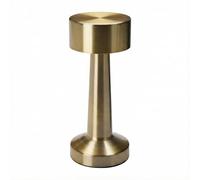 URBNLIVING Portable Mini LED Table Lamp - Cordless, Dimmable Night Light for Bedside, Desk, Study, Office, USB Rechargeable (Gold Set of 1)