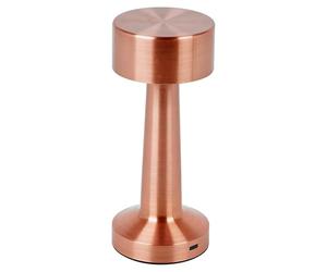 URBNLIVING Portable Mini LED Table Lamp - Cordless, Dimmable Night Light for Bedside, Desk, Study, Office, USB Rechargeable - Copper