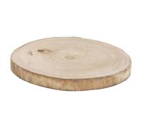 URBNLIVING Rustic Natural Wooden Slice 30cm Round with Bark, Decorative Log Plate for Table Centerpieces, Weddings, Home Decor, Seasonal Displays - Single